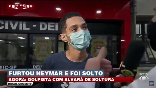 VÍDEO: Homem que aplicou golpe em conta bancária de Neymar pede desculpas ao jogador e debocha do banco