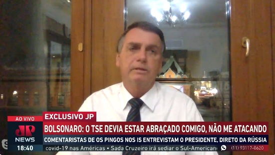 VÍDEO: Bolsonaro afirma que Moraes quebrou sigilo telefônico de seu ajudante e que sofre perseguição do ministro
