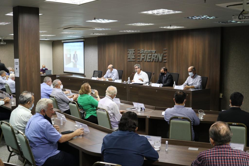 Resultados do Sistema FIERN em 2021 e perspectivas econômicas para 2022 são destaques em reunião da Diretoria