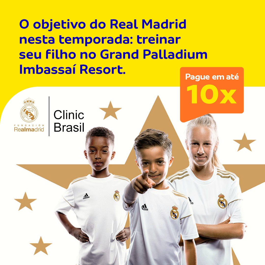 CVC Corp oferece pacotes com clínica infantil de futebol da Fundação Real Madrid