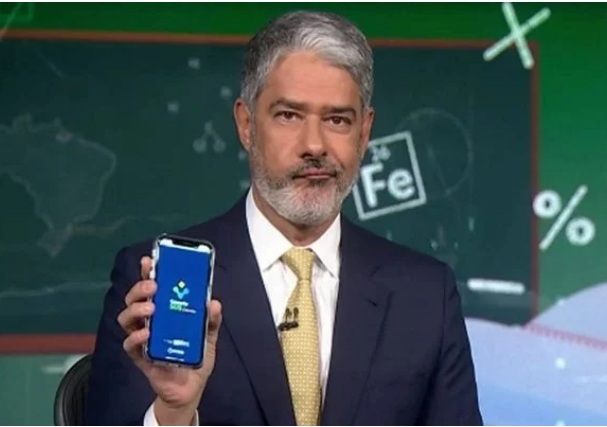 William Bonner “paga boletos” de contatos do WhatsApp e diverte fãs