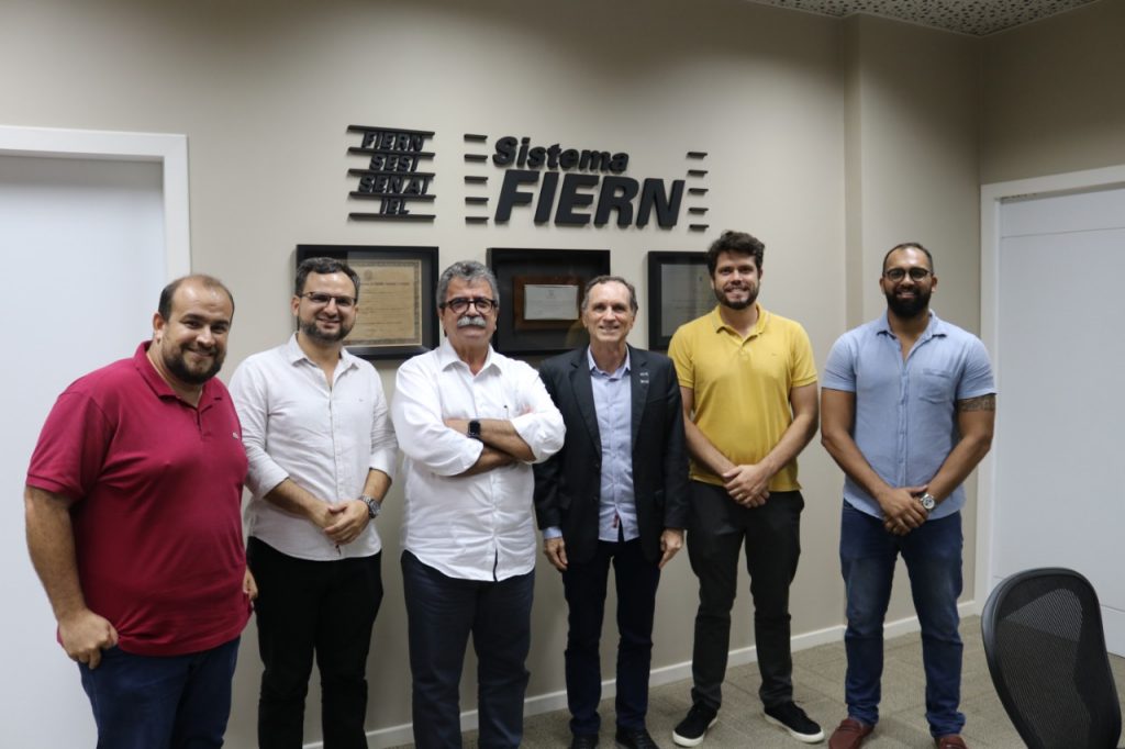 Presidente da FIERN recebe representantes da FCDL e CDL Natal na Casa da Indústria