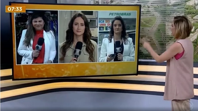 VÍDEO: Repórter da Record é atingida por tomate ao vivo e desabafa: 'Humilhação'