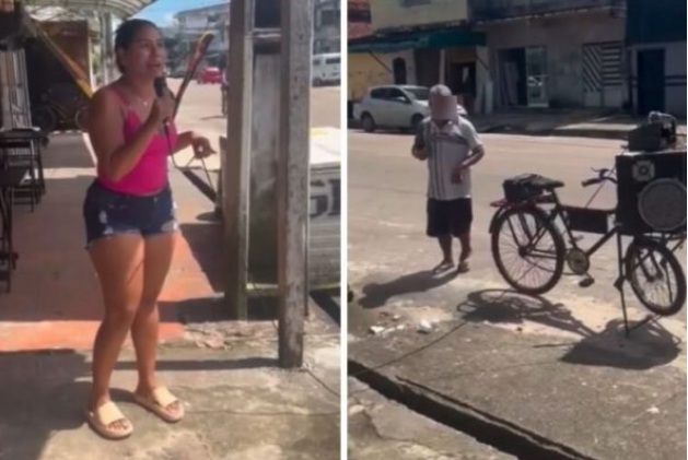 VÍDEO: Dona de bar detona caloteiros no autofalante