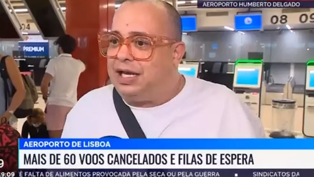 VÍDEO: Humorista brasileiro viraliza após entrevista no aeroporto de Lisboa: 'Mesma cueca faz 6 dias'; ASSISTA