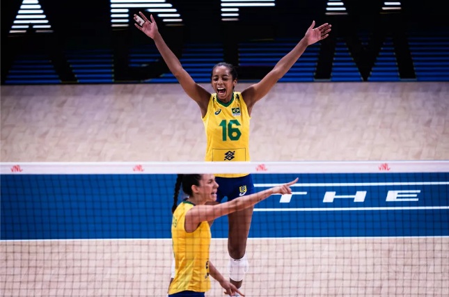 Brasil vence Japão e vai à semifinal da Liga das Nações de Vôlei Feminino
