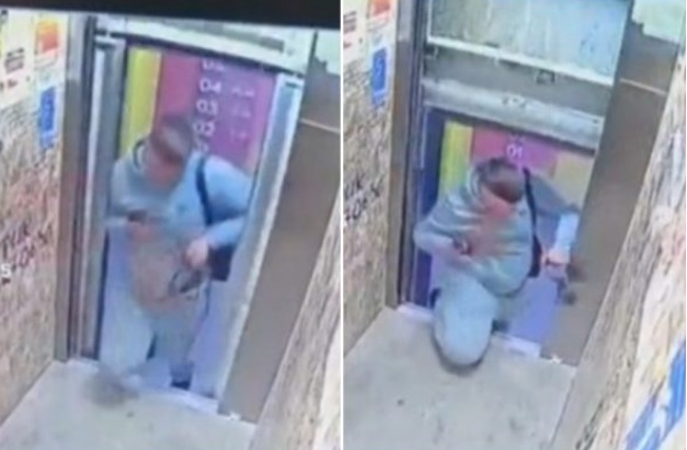 VÍDEO: Homem quase tem a cabeça arrancada após falha em elevador