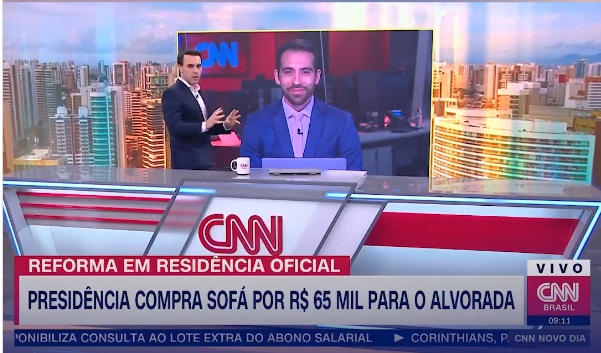 VÍDEO: "Bumbum tem que ser valioso", diz âncora da CNN sobre sofá de R$ 65 mil de Lula