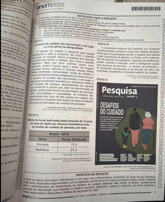 PF é acionada para apurar imagens do Enem que circulam nas redes